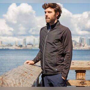 Cutter & Buck Adapt Eco Knit Hybrid Recycled Men's Full Zip Jacket XL Black